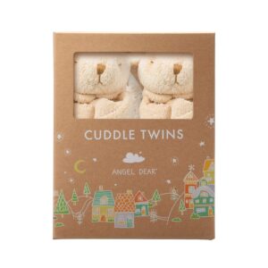 angel dear - beige bunny, cuddle twins set