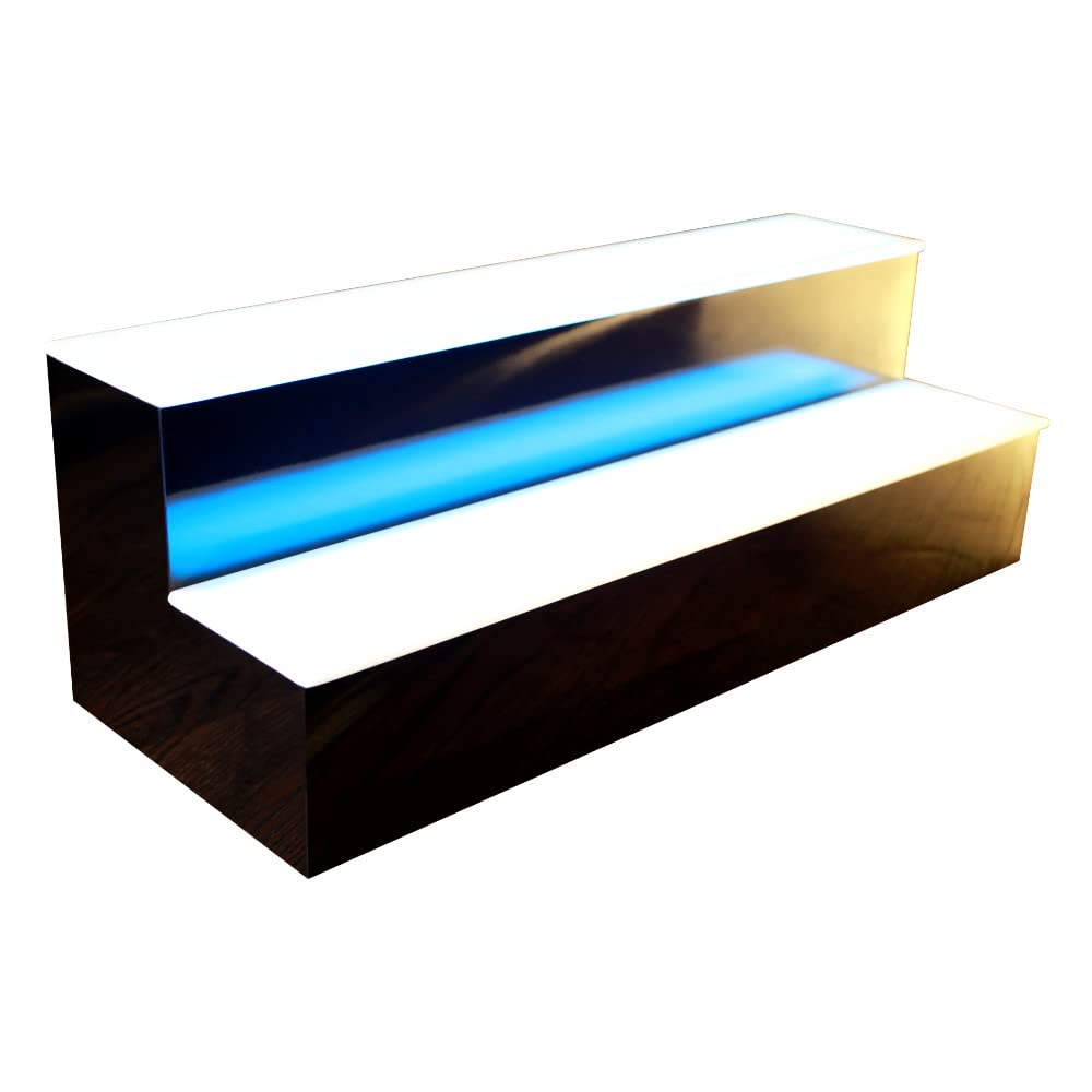 BARCONIC® LED Liquor Bottle Display Shelf - 2 Tier (Step) - 48"