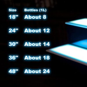 BARCONIC® LED Liquor Bottle Display Shelf - 2 Tier (Step) - 48"