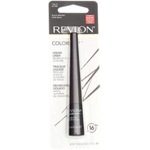 revlon colorstay liquid liner eye makeup, black-brown [252], 0.08 oz (pack of 3)