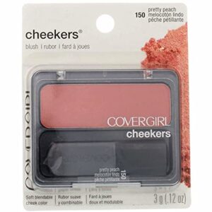 covergirl cheekers blush, pretty peach [150], 0.12 oz (pack of 3)
