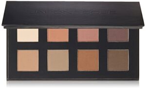 japonesque velvet touch eyeshadow palette with 8 long lasting matte colors, blendable, and pigmented