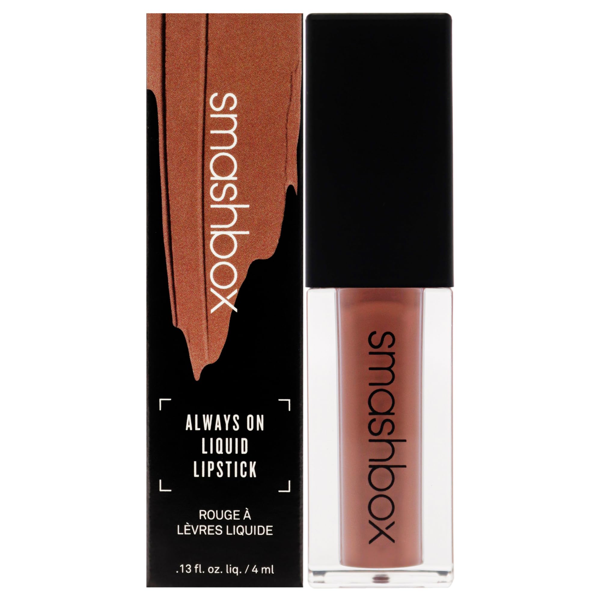 Smashbox Always On Longwear Matte Liquid Lipstick, Non-drying, Water-resistant, Stepping Out