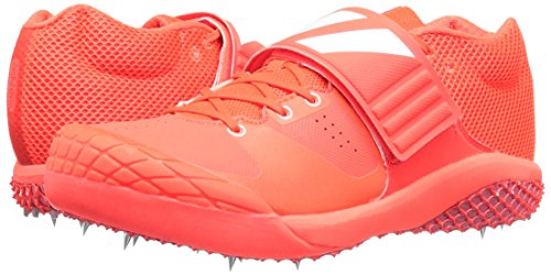 adidas Women's Adizero Javelin Track Shoe, Solar Red/White/Metallic/Silver, 15