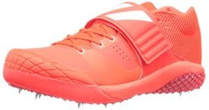 adidas women's adizero javelin track shoe, solar red/white/metallic/silver, 15