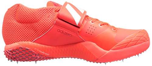 adidas Women's Adizero Javelin Track Shoe, Solar Red/White/Metallic/Silver, 15