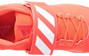 adidas Women's Adizero Javelin Track Shoe, Solar Red/White/Metallic/Silver, 15