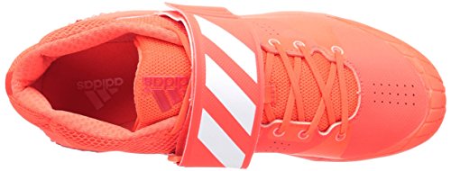 adidas Women's Adizero Javelin Track Shoe, Solar Red/White/Metallic/Silver, 15