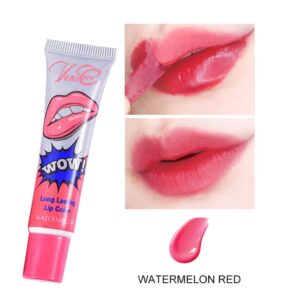 6-PACK Peel-Off Colored Lip Stain Gloss + Applicator Stick | Variety of SIX Luscious, Sexy Colors | Apply, Let Dry, Peel Away, and Look Beautiful!