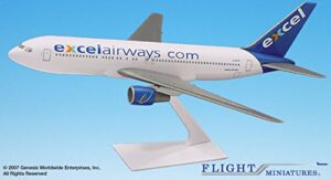 flight miniatures excel xl airways boeing 767-200 1:200 scale