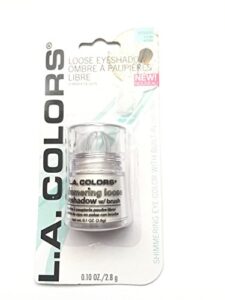 l.a. colors shimmering loose eyeshadow (snow white)