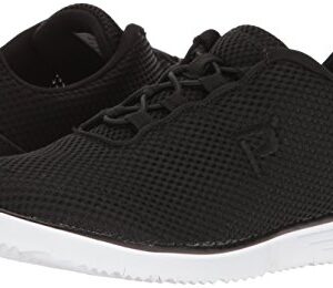 Propét Womens TravelFit Prestige Walking Shoe, Black, 9.5 XX-Wide US