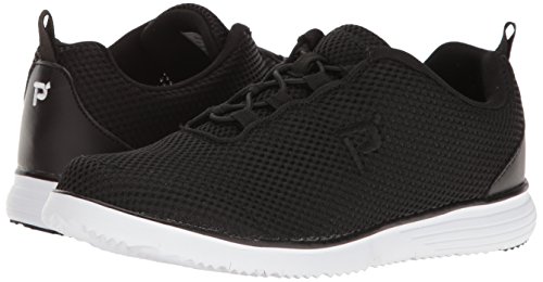 Propét Womens TravelFit Prestige Walking Shoe, Black, 9.5 XX-Wide US