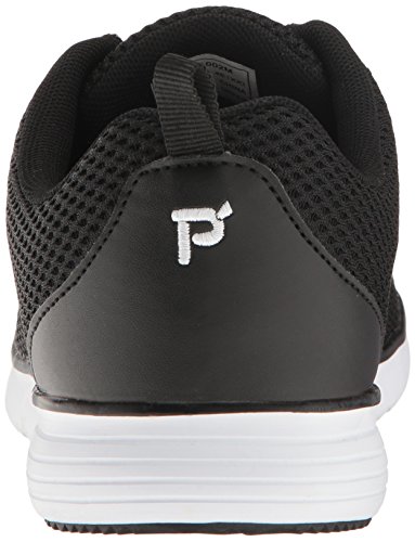 Propét Womens TravelFit Prestige Walking Shoe, Black, 9.5 XX-Wide US