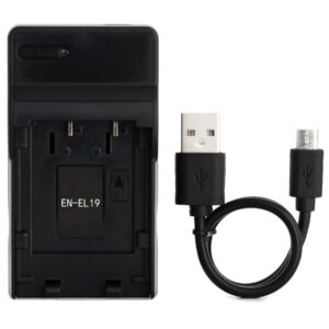 en-el19 usb charger for nikon coolpix s33, s7000, s6900, s2800, s100, s3100, s4100, s4300, s5200, s6500 camera and more