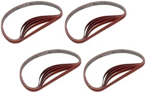 sanding detailer replacement belts 20-pack, 5 each of 240,320,400,500 grit