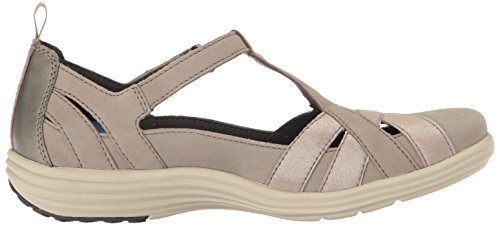 Aravon Women's Beaumont Fisherman Sandal, Stone, 7.5 Narrow