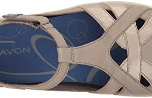 Aravon Women's Beaumont Fisherman Sandal, Stone, 7.5 Narrow