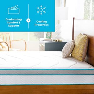 Linenspa 8 Inch Memory Foam and Spring Hybrid Mattress - Medium Firm Feel - Bed in a Box - Quality Comfort and Adaptive Support - Breathable - Cooling - Guest and Kids Bedroom - Twin XL Size