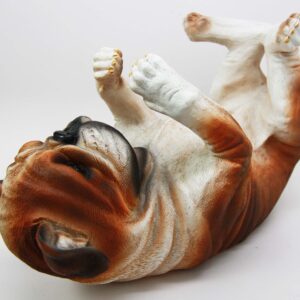 Atlantic Collectibles British Bulldog Canine Dog 10.25" Long Wine Bottle Holder Caddy Figurine