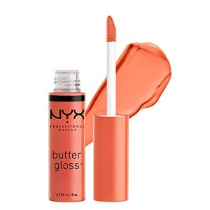 nyx professional makeup butter gloss, peach crisp, 0.27 fluid ounce