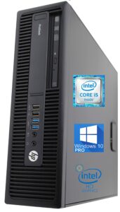 hp 600 g2 prodesk sff desktop, intel quad-core i5-6500 upto 3.6ghz, 32gb ram, 1tb ssd, amd radeon hd6450 1gb 4k, wi-fi, bluetooth, dvd, hdmi, displayport - windows 10 pro (renewed)