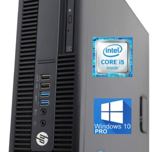 HP 600 G2 ProDesk SFF Desktop, Intel Quad-Core i5-6500 Upto 3.6GHz, 32GB RAM, 1TB SSD, AMD Radeon HD6450 1GB 4K, Wi-Fi, Bluetooth, DVD, HDMI, DisplayPort - Windows 10 Pro (Renewed)