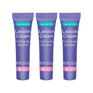 lansinoh lanolin nipple cream for breastfeeding, 3 mini tubes