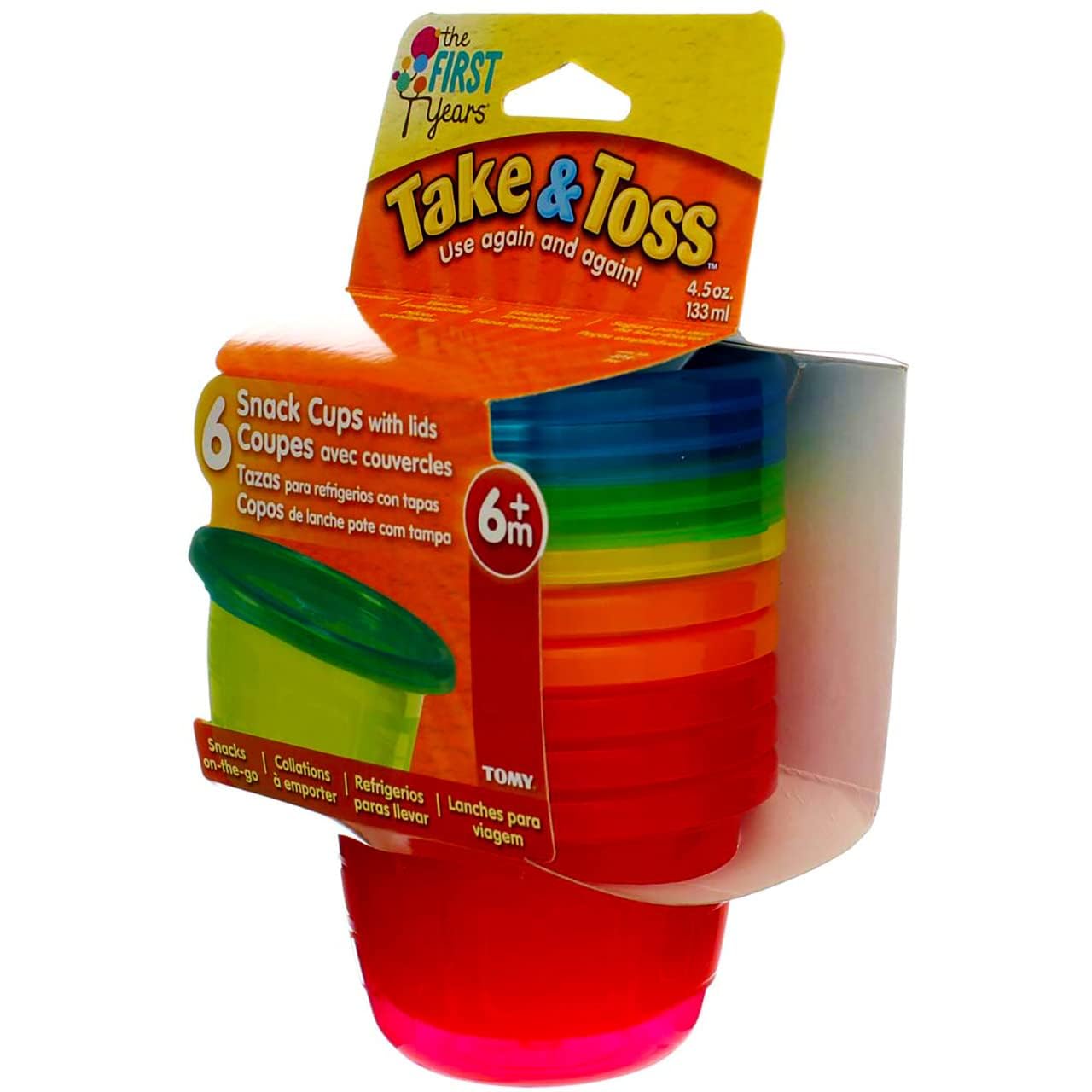 The First Years Take and Toss Snack Cups, 6 Count