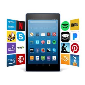 Fire HD 8 Tablet with Alexa, 8" HD Display, 16 GB, Marine Blue - with Special Offers (Previous Generation – 7th)