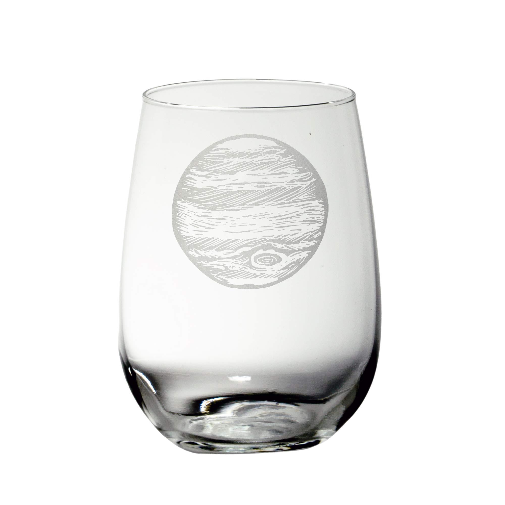 Jupiter Etched Glass (Stemless wine)