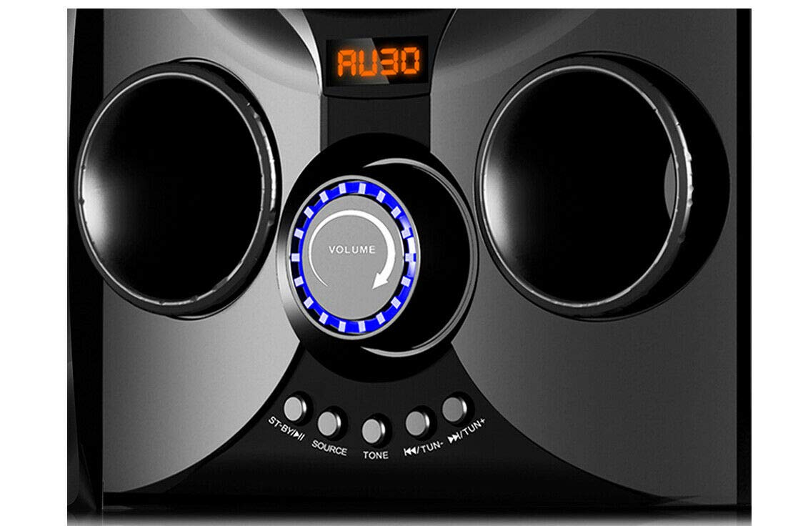 Boytone BT-324F, 2.1 Bluetooth Powerful Home Theater Speaker Systems, with FM Radio, SD USB Ports, Digital Play Back, 40 Watts, RGB Light, Full Function Remote Control, Smartphone, Tablet