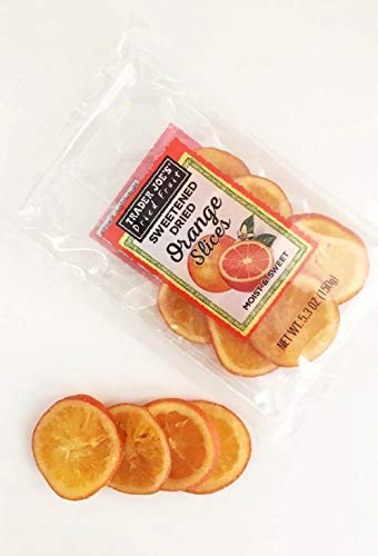 Trader Joe's Sweetened Dried Orange Slices, 5.3 oz / 150 g (Pack of 3)