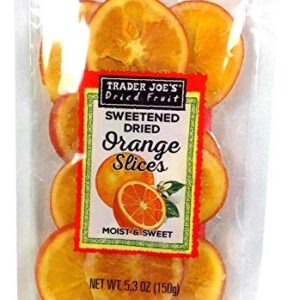 Trader Joe's Sweetened Dried Orange Slices, 5.3 oz / 150 g (Pack of 3)