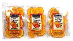 trader joe's sweetened dried orange slices, 5.3 oz / 150 g (pack of 3)