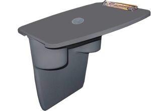 danyco car desk 20101 mobile workstation with removable clip board