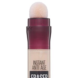 Maybelline Instant Anti Age Eraser Eye Concealer, Dark Circles and Blemish Concealer, Ultra Blendable Formula, 03 Fair