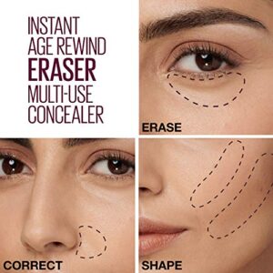 Maybelline Instant Anti Age Eraser Eye Concealer, Dark Circles and Blemish Concealer, Ultra Blendable Formula, 03 Fair