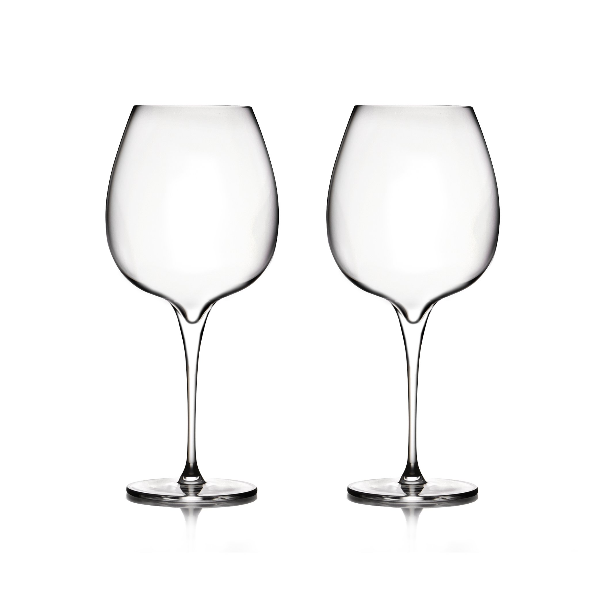 nambe Vie Pinot Noir Wine Glasses | Long Stem Red Wine Glasses for ...