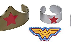 DecoPac 7222, Wonder Woman Strength and Power Cake Toppers, 3", count of 4