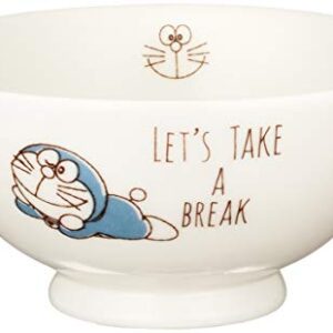 Doraemon 105151 Joyful Time Bowl, Diameter 4.3 inches (11 cm), Kids, Rice Bowl, Doraon, Dishwasher Safe, Microwave Safe, Made in Japan