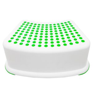 Kids Green Step Stool - Great for Potty Training, Bathroom, Bedroom, Toy Room, Kitchen, and Living Room. Perfect for Your House