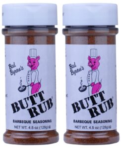 bad byrons butt rub barbecue seasoning 4.5 ounce - pack 2