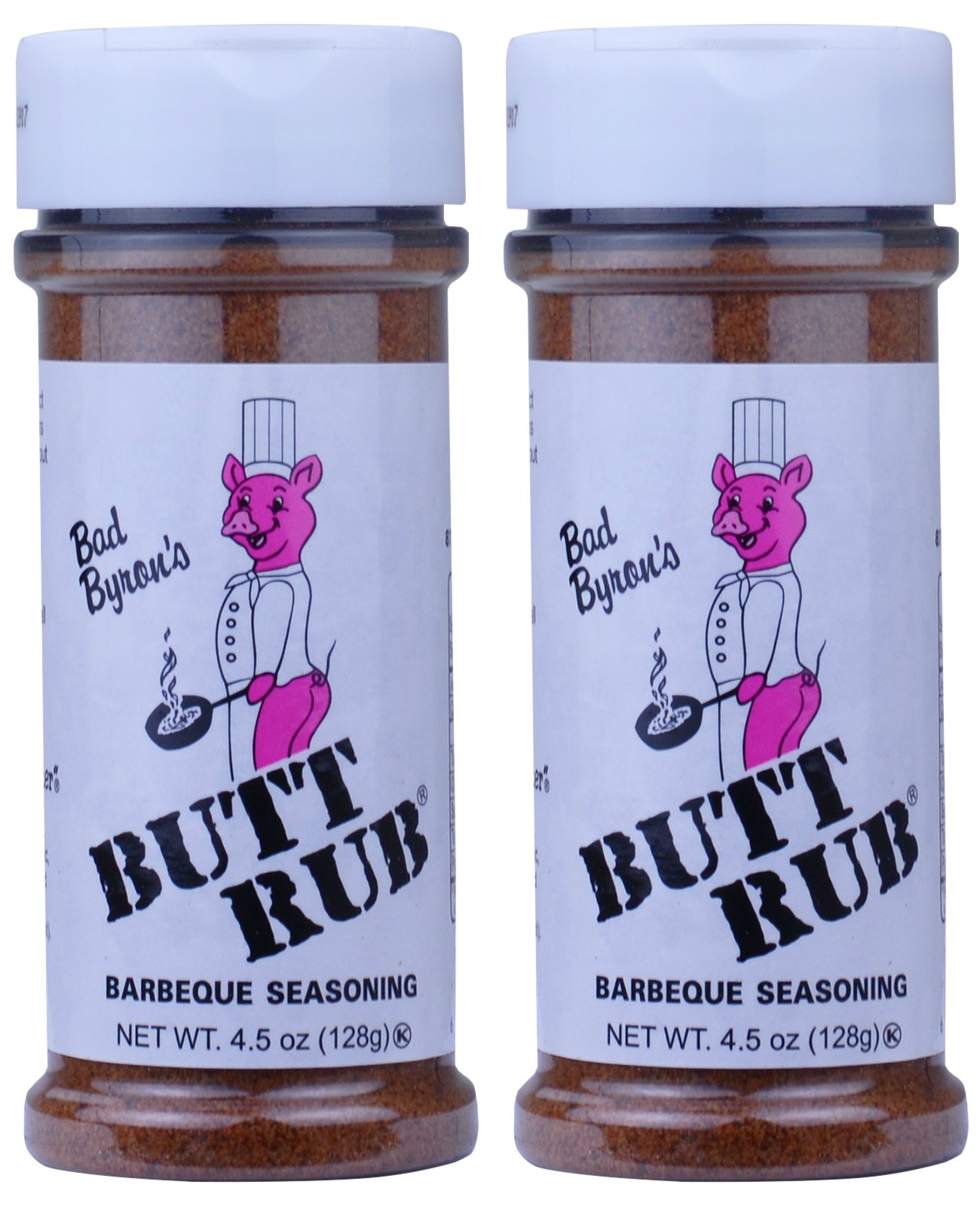 Bad Byrons Butt Rub Barbecue Seasoning 4.5 Ounce - Pack 2