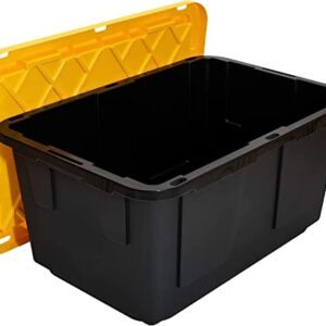 GREENMADE 27 Gallon Black & Yellow Storage Container (1-Pack)