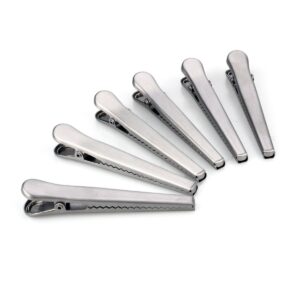 flammi set of 6/12 bag clips stainless steel air tight sealing clips (set of 6)