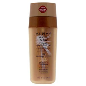 almay healthy glow makeup & gradual self tan, light/medium, 1 fl. oz. spf 20