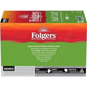 Folgers Half-Caff Medium Roast Coffee, 72 Keurig K-Cup Pods