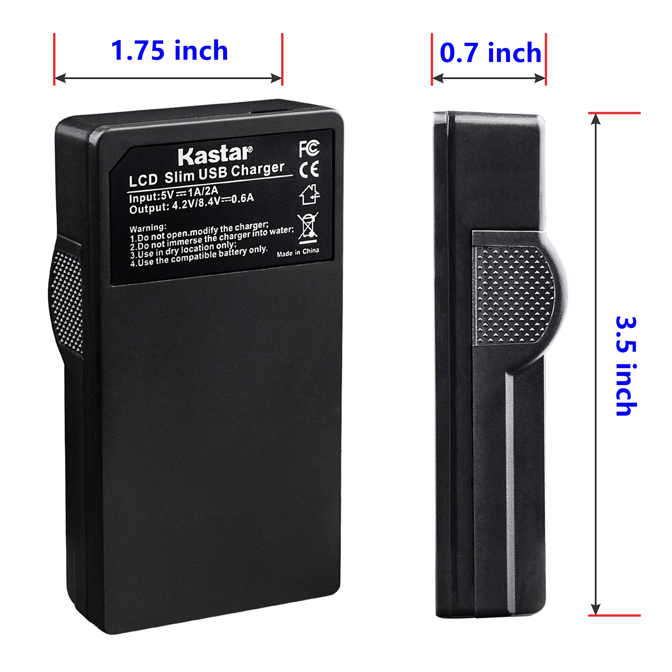 Kastar Battery (X2) & LCD Slim USB Charger for EN-EL12, ENEL12, MH-65 Coolpix S9900, S9700, AW120, S9500, AW110, S70, S9600, S6300, S6200, S8100, S9100, S800c, S31 Digital Cameras + More