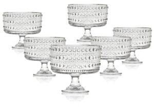 godinger taster bowls, crystal trifle tasters - lumina, set of 6
